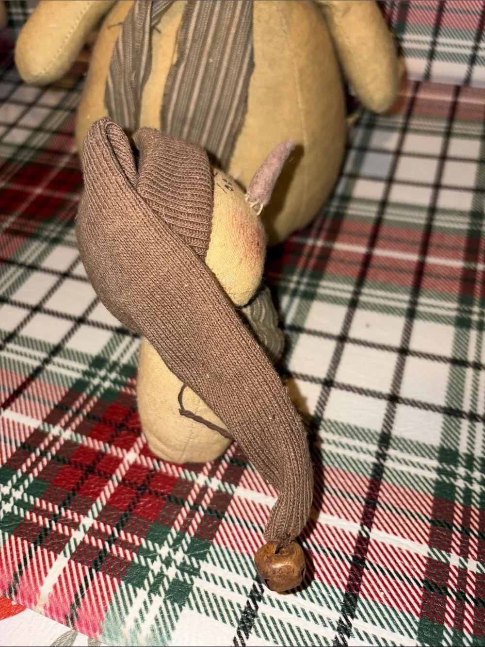 Honey & Me Rustic Primitive Snowman Holiday Plush with Hat & Carrot Nose Bundle
